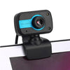 Portable HD Webcam 480P 30fps Camera with Mount Clip Built-in Microphone Notebook Laptop PC Desktop Computer Web Video Camera USB Plug & Play for Online Conferences Meeting Video Call Live Streaming
