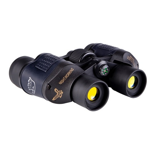Portable Hiking 60x60 Binoculars High Clear Weak Light Night-vision Telescope(without compass)