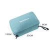 Portable Waterproof Toiletry Bag Polyester Fold Travel Cosmetic Makeup Organizer Wash Shaving Zipper Suspension Bag accessorie Supplies Organizer (Black)