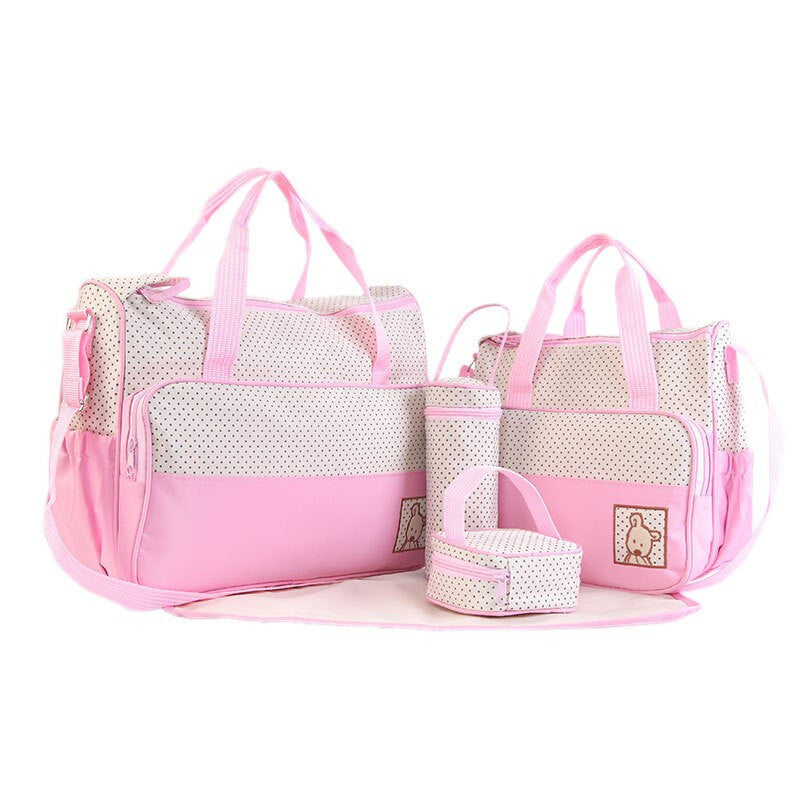 Premium Multi-Function Stroller Bag - Pink