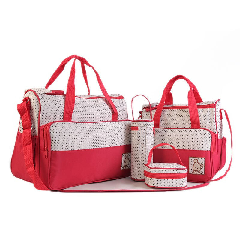 Premium Multi-Function Stroller Bag - Red