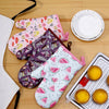 Riapawel Heat Resistant Baking Gloves - Violet