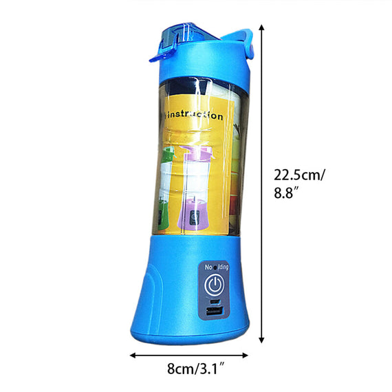 Versatile Premium Mini Electric Juicer - Blue