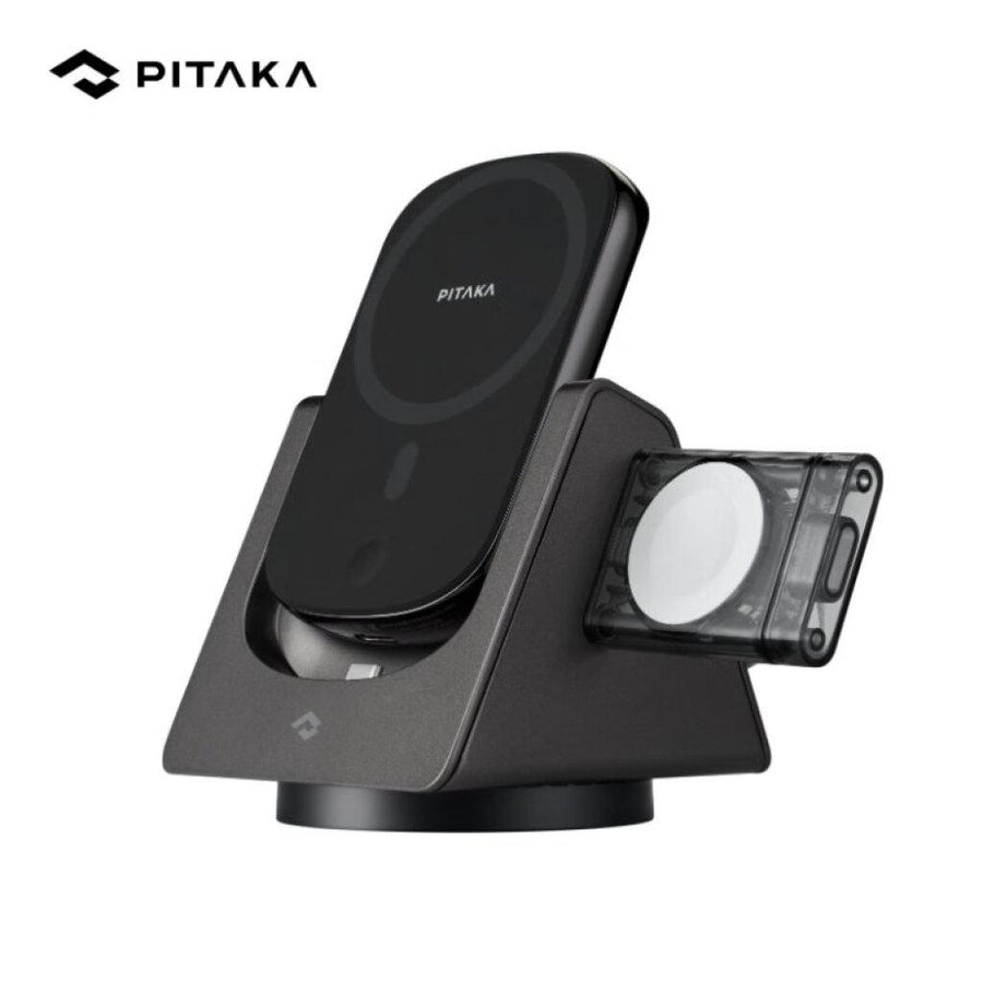 AGM-2359005 IPhone Accessories headset three-in-one wireless charger MagSafe magnetic multi-function holder Power Bank