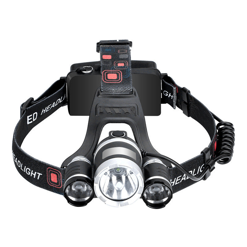 LED outdoor lighting strong headlight 18650 rechargeable 20W high power 18650 induction T6 aircraft light