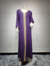 KT-12-28-1001 أحدث طراز من Netflix ملابس نسائية ذات مزاج شعبي قفطان