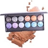 12 Color Elegant Eye Shadow Makeup - Multicolor
