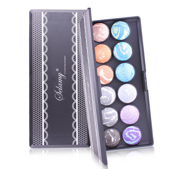 مكياج ظلال العيون الأنيق 12 لونًا - متعدد الألوان 