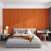 KT-11-16-004 Linen Wallpaper, Self-Adhesive Wallpaper, Thickened Soft Pack Bed Wallpaper, Bedroom Living Room Wall Decoration, TV Background Wall Stickers
