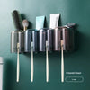 KT-11-30-003 Toothbrush Holder, Hanging Toothbrush and Mouthwash Cup, Wall Mount, Bathroom, No Drill, Wall Mounted