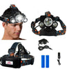 LED outdoor lighting strong headlight 18650 rechargeable 20W high power 18650 induction T6 aircraft light