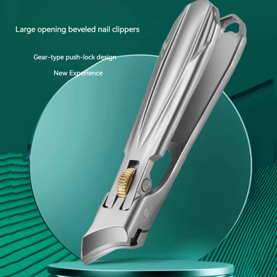 KT-1215-001 مقصات أظافر مشطوفة كبيرة الفتح، مقصات أظافر مقاومة لرذاذ الماء، مقصات أظافر مشطوفة، مفتاح تروس، مقص أظافر مدبب منقار هوك - قطعتان 