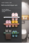 KT-11-30-002 رف النعال، رف الأحذية، بدون ثقب، منظم الحمام، الصرف، قابل للطي، رف الحمام، مثبت على الحائط، منزلي - قطعتين