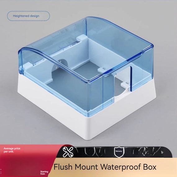 KT-12-08-008 صندوق مقاوم للماء بارتفاع مكشوف، غطاء مقاوم للماء بمفتاح سلك مفتوح، مقبس تسرب سخان مياه الحمام، معجون غطاء مقاوم للماء- 3 قطع 