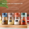 KT-11-30-007 برطمان توابل كمية، شاكر للتحكم في الملح بالضغط، أدوات المطبخ المنزلية، صندوق توابل، شاكر ملح مختوم مقاوم للرطوبة، زجاجة توابل ملح MSG - 4 قطع