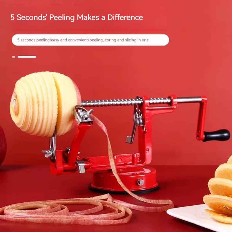 KT-11-17-009 مقشرة التفاح، مقشرة التفاح اليدوية، الاستخدام المنزلي، مقشرة الفاكهة، مقسم الفاكهة، إزالة النواة، مقشرة سيدني 