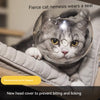 KT-12-15-003 غطاء رأس القطة، غطاء رأس مضاد للعض، غطاء أظافر للاستحمام، مضاد للخدش، مضاد لللعق، سحر الحيوانات الأليفة، طوق إليزابيث 