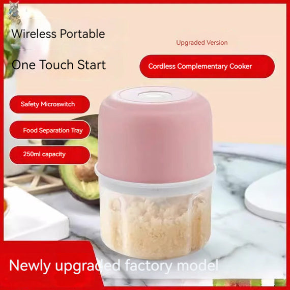 KT-11-17-014 كهربائي، لاسلكي، صغير، مخض الثوم، عصارة الثوم الكهربائية، مضرب الثوم الأوتوماتيكي، آلة الطبخ، آلة الطعام التكميلي، سعة كبيرة، الاستخدام المنزلي 