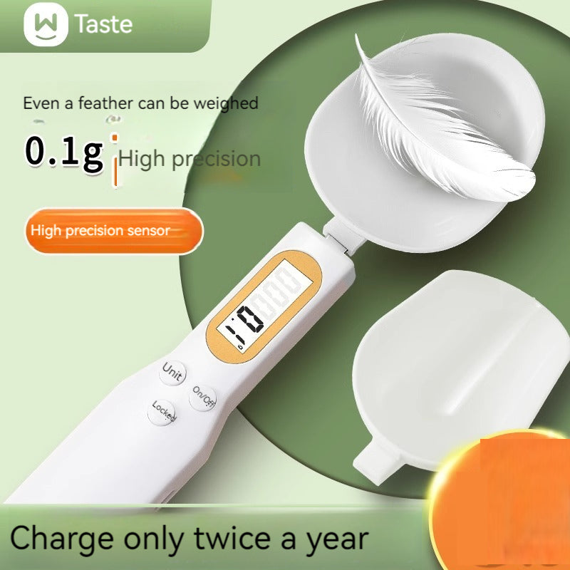 ملعقة قياس بمقياس إلكتروني KT-11-17-013، مقياس جرام، خبز، ملعقة ميزان إلكتروني، ملعقة مسحوق الحليب، وزن مكملات الأطفال الرضع، ملعقة قياس - قطعتان 