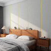 KT-11-16-004 Linen Wallpaper, Self-Adhesive Wallpaper, Thickened Soft Pack Bed Wallpaper, Bedroom Living Room Wall Decoration, TV Background Wall Stickers