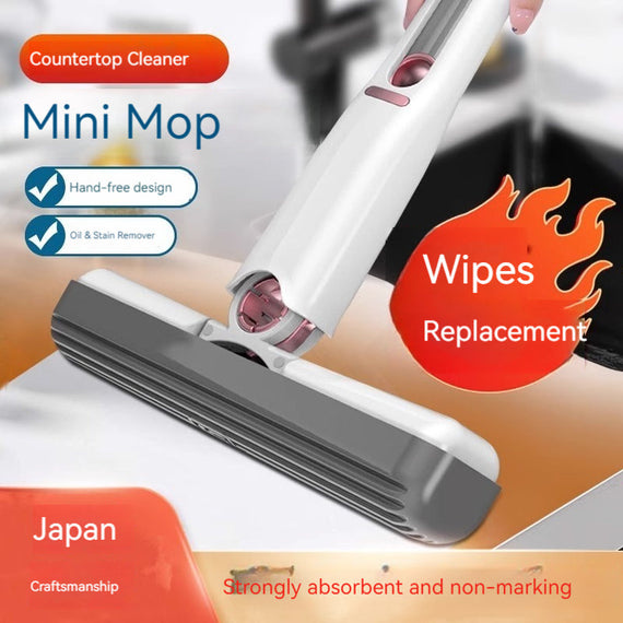 KT-11-17-006 ممسحة صغيرة، ممسحة صغيرة، ماصة للإسفنج، سطح المكتب، المطبخ، الحمام، كسول محمول، منزلي، نوع القطن المطاطي 