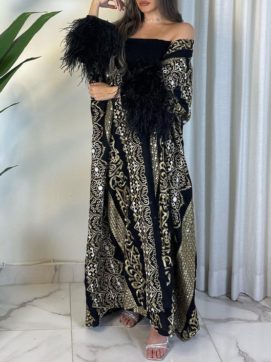 Black Bustier Dress and Elegant Tunic Set