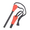 Outdoor Survival Magnesium Flint Stone Fire Maker Kit -Orange