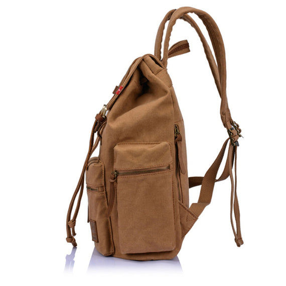 حقيبة ظهر للمراهقين عتيقة عالية الجودة لعام 2022 - كاكي