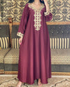 2024 Latest Netflix Style Popular Fashion Temperament Women's Clothing Kaftan