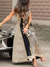 Vintage Pattern Sleeveless Elegant Dress