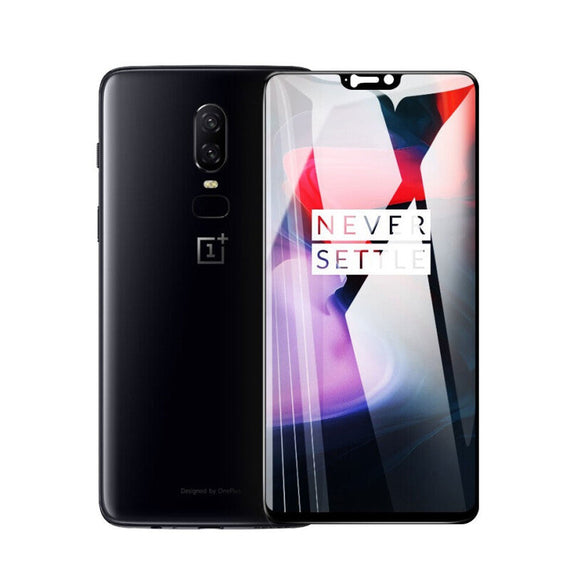 Oneplus 6 Premium 5D زجاج مقوى - أبيض