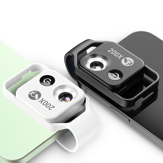 الهاتف المحمول 200X عدسة المجهر LED