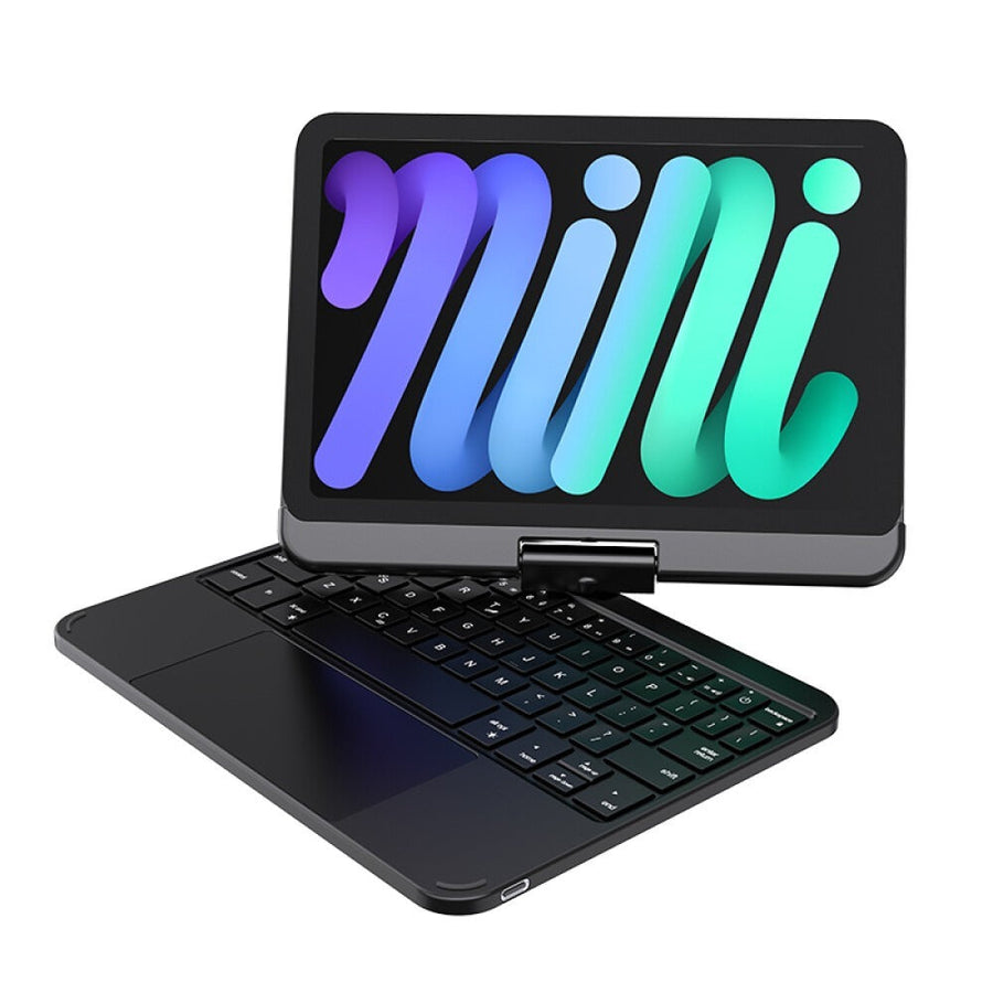AGM-2359007 Rotable Bluetooth Magnet Adsorption Keyboard Protection Case with Touch Pad