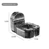 KT-12-19-010 Hair Dryer Shelf, Hair Dryer Hanger for Bathroom, Wall Mounted Hair Dryer Holder for Bathroom - 2 Pieces