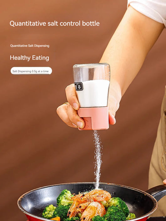KT-11-30-007 برطمان توابل كمية، شاكر للتحكم في الملح بالضغط، أدوات المطبخ المنزلية، صندوق توابل، شاكر ملح مختوم مقاوم للرطوبة، زجاجة توابل ملح MSG - 4 قطع