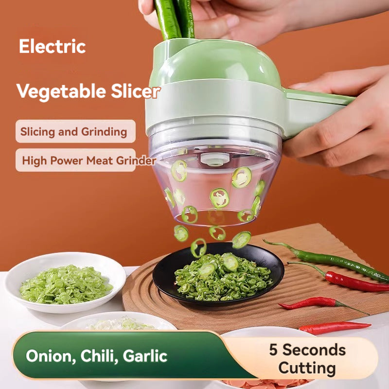 KT-12-25-03 Handheld side dish cooking machine, chopping chili ring onion chopper, chopping ginger and garlic slices chopper, electric making garlic masher