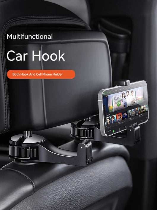 KT-1024001 خطاف مسند الظهر للمقعد الخلفي عالي الجودة مع حامل الهاتف المحمول / 8 قطع 