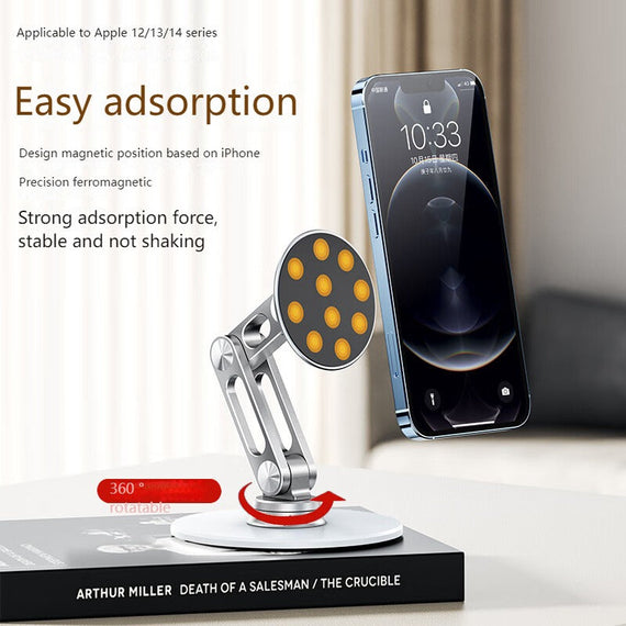 AT-11489 سبيكة الألومنيوم مركبة مغناطيسية للهاتف المحمول والكمبيوتر اللوحي حامل