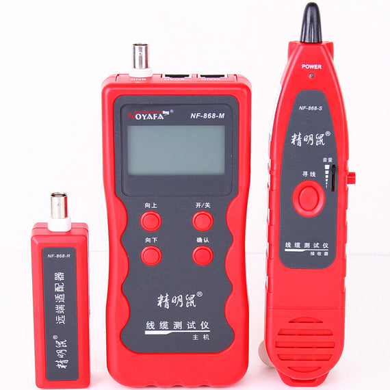 NF -868 Premium Network Cable Tester - Red