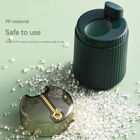 KT-11-30-006 حامل أعواد الأسنان، قاذف تلقائي، عالي الجودة، منزلي، حامل أعواد أسنان إبداعي شخصي، نوع الضغط، محمول، وعاء تخزين خيط الأسنان التجاري 