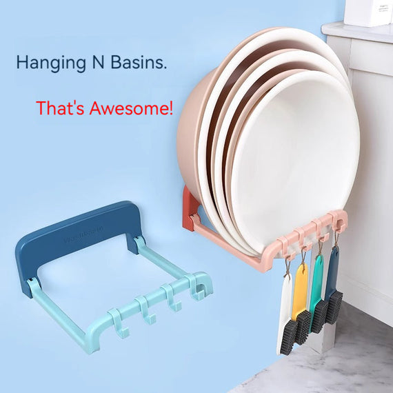 KT-11-16-003 رف حوض، حمام مثبت على الحائط، رف، حوض حمام، قابل للطي، رف تخزين، بدون فتحات حفر، رف حوض، رف حوض بقاعدة - 4 قطع 