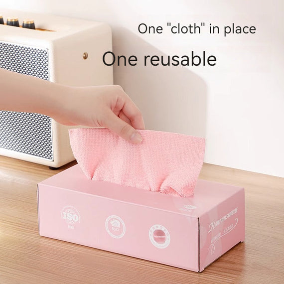 KT-12-19-009 مناديل قابلة للاستخراج، مناديل مطبخ ماصة خالية من الوبر، مناديل قابلة للغسل غير قابلة للاستعمال مرة واحدة، مناشف أطباق نظيفة - 4 قطع 