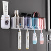 KT-11-30-003 Toothbrush Holder, Hanging Toothbrush and Mouthwash Cup, Wall Mount, Bathroom, No Drill, Wall Mounted