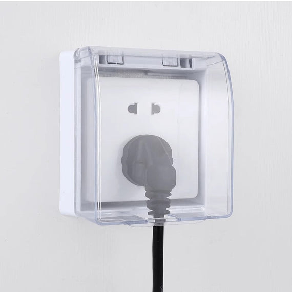 KT-12-08-008 صندوق مقاوم للماء بارتفاع مكشوف، غطاء مقاوم للماء بمفتاح سلك مفتوح، مقبس تسرب سخان مياه الحمام، معجون غطاء مقاوم للماء- 3 قطع 