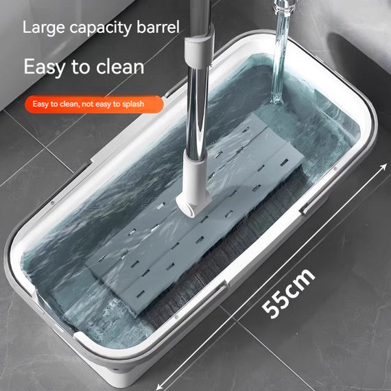 KT-12-19-008 دلو ممسحة قابل للطي، دلو ممسحة مستطيل، دلو ضغط ممسحة مسطحة، حوض صرف دلو واحد - قطعتين 