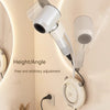KT-12-19-005 Hair Dryer Shelf, Hair Dryer Hanger for Bathroom, Wall Mounted Hair Dryer Holder for Bathroom - 2 Pieces