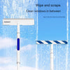 KT-12-19-001 مُنظف نوافذ المياه النفاثة لمسح الزجاج للاستخدام المنزلي والكشط وغسل أداة التنظيف الجوي للزجاج 