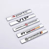 KT12-15-002 ملصقات جانبية ثلاثية الأبعاد مخصصة، ملصقات صندوق السيارة، ملصقات حاجز الحروف، ملصقات سيارة معدنية، ملصقات تعديل الجسم - قطعتين 