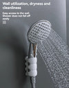 KT-12-27-12 قاعدة كأس شفط كاتربيلر بدون ثقب، دعامة رأس دش معلقة عالمية، دعامة قابلة للإزالة، دعامة ملحقات الحمام والدش - 4 قطع 