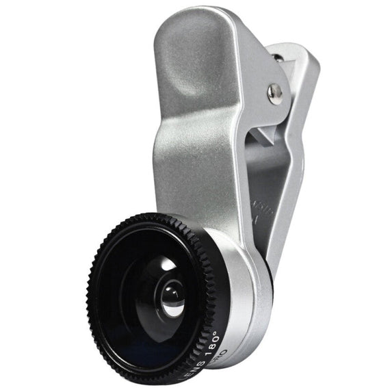 عدسة الهاتف المحمول Lieqi Lq-003 Premium 3 في 1 - أبيض